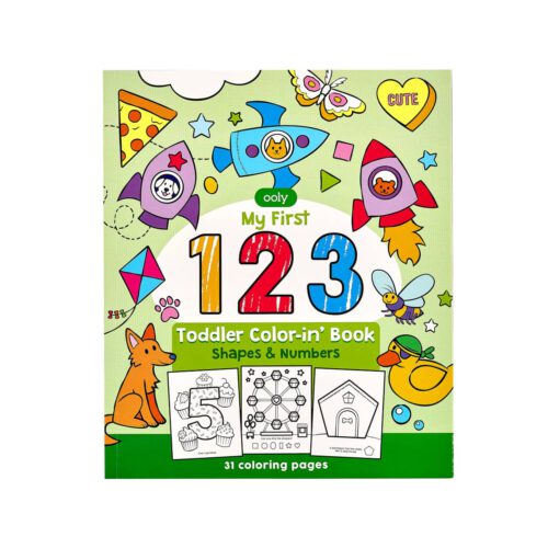 ooly toddler coloring book 123 shapes and numbers