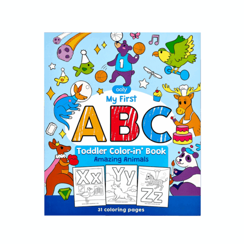 ooly toddler coloring book abc amazing animals