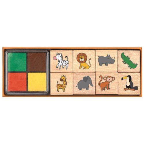 stempelset wilde dieren