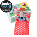 mouse soft toy in a little box mouse in a house