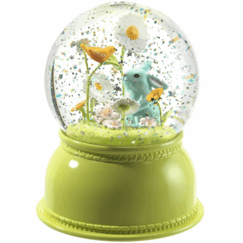 djeco sneeuwbol nachtlampje lapin konijntje