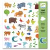 papieren stickers dieren