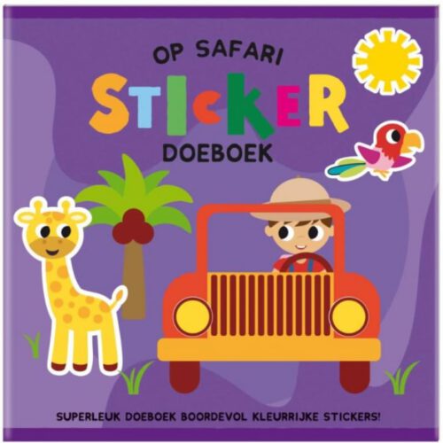 creatieve doeboek sticker op safari