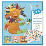 djeco creëer met stickers dieren 3 6 jaar