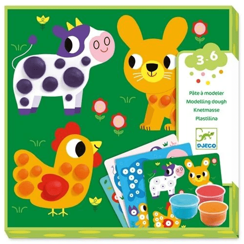 djeco zachte klei rondjes uit klei dieren 3 6 jaar