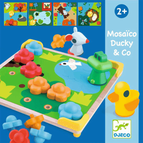 djeco mosaïekspel ducky & co 2+