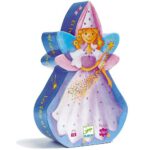 djeco silhouette puzzel de fee en de unicorn 36 stuks +4