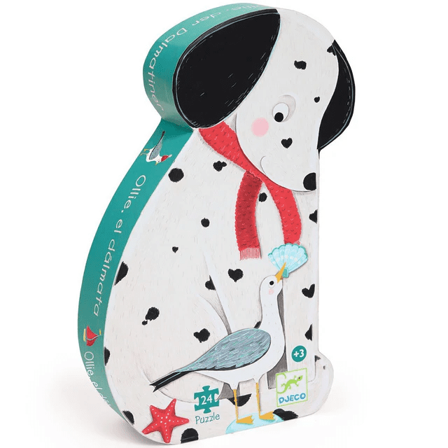 djeco silhouette puzzel ollie de dalmatiër 24 stuks +3