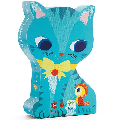 djeco silhouette puzzel pachat en zijn vriendjes 24 pcs +3