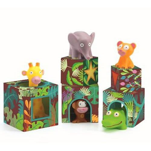 djeco stapeltoren jungledieren maxi topanijungle +18m