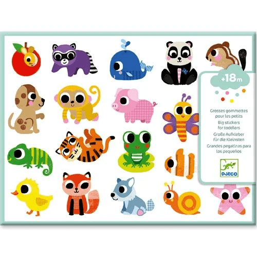 stickers baby dieren 120st