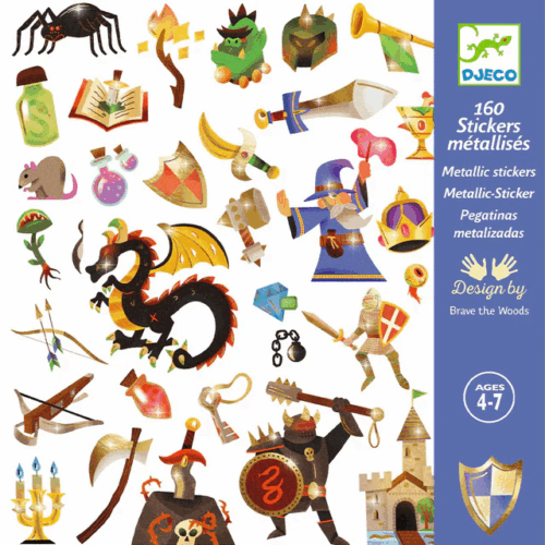 papieren stickers middeleeuwen