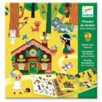 djeco herbruikbaar stickeren het magische bos
