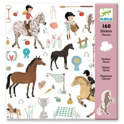 djeco stickers paarden 160 stuks 4 7 jaar