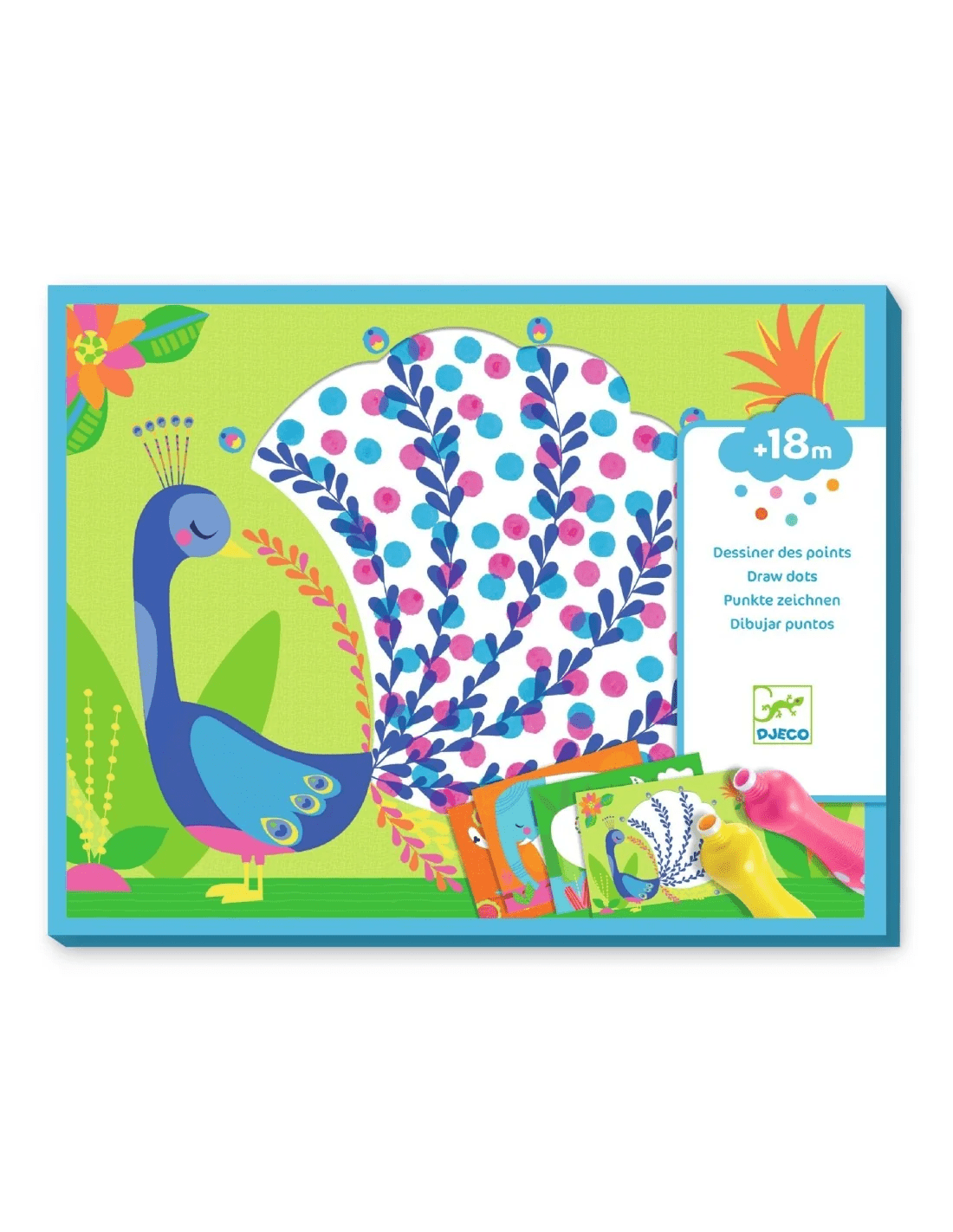 djeco eerste kleurdoos tekenen met stippen +18m