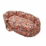 poppendraagmand retro flowers roze