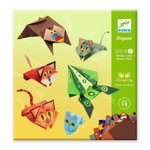 origami jump springende dieren