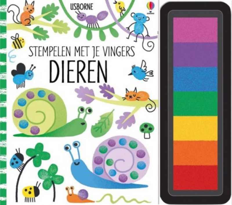 stempelen met je vingers dieren