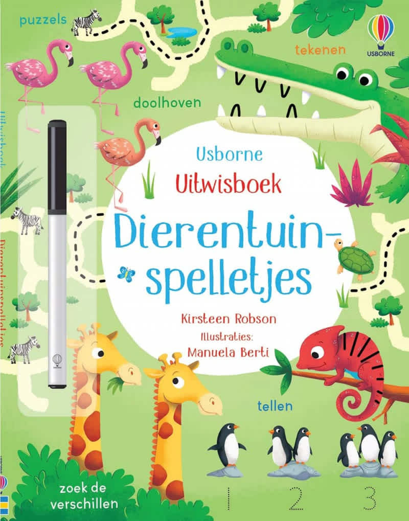 uitwisboek dierentuinspelletjes