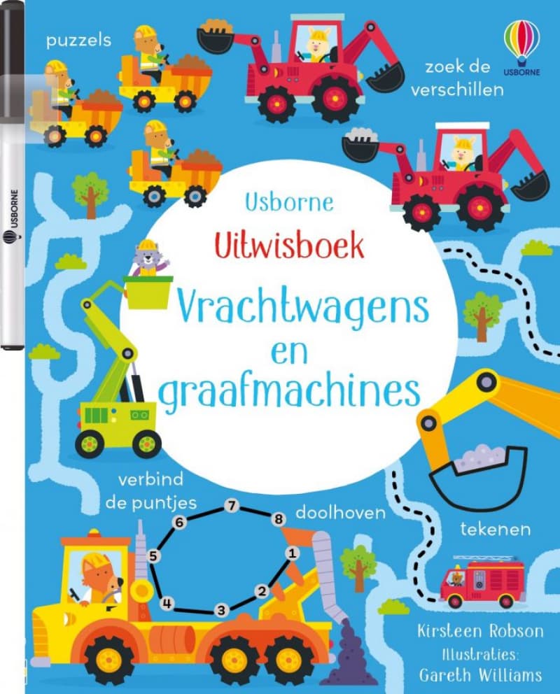 uitwisboek vrachtwagens en graafmachines