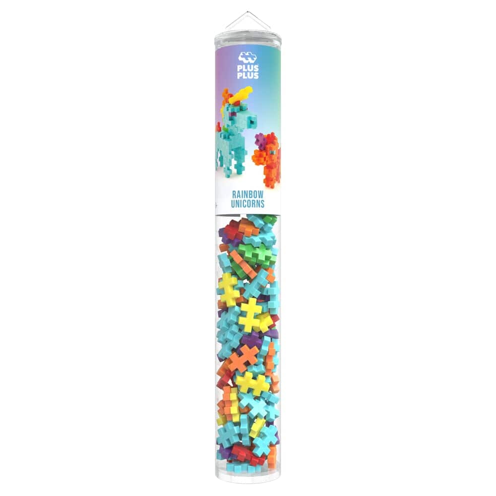 plus plus tube rainbow unicorns regenboog eenhoorns 100pc