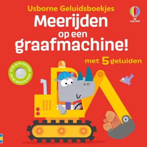 geluidenboekje meerijden op een graafmachine!
