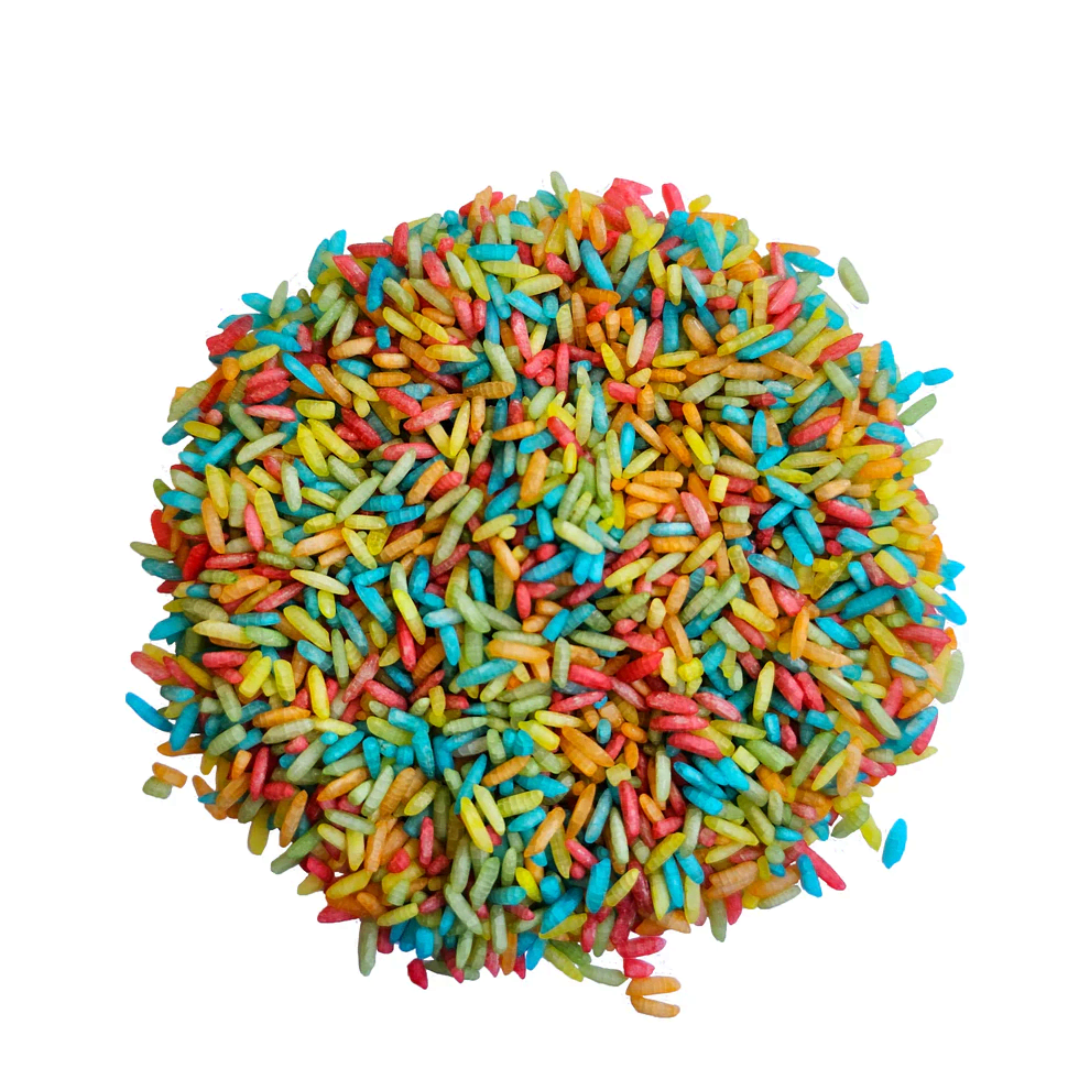 grennn speelrijst regenboog mix 750gr