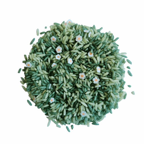 grennn speelrijst white flower mix 750gr