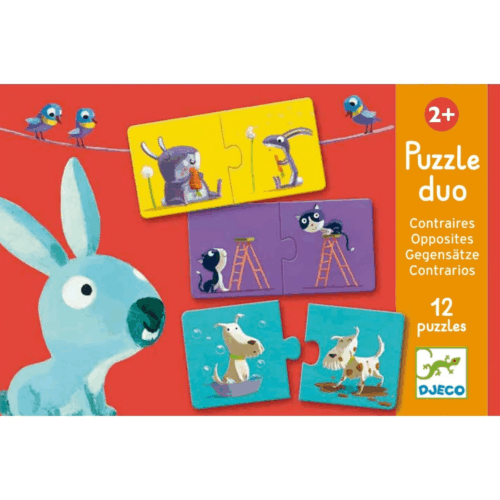 djeco puzzle duo tegenstellingen 2+