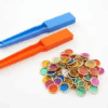 shaw 2 magnetische staven 19cm en metalen telchips 100st