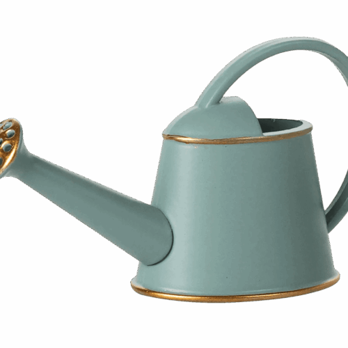maileg watering can, mouse light blue
