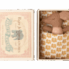 maileg sleepy/wakey baby mouse in matchbox rose
