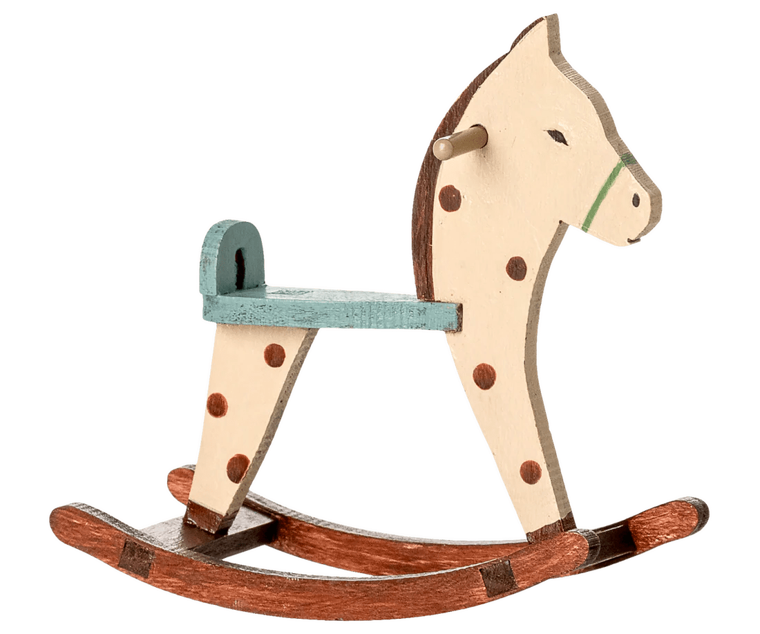 maileg rocking horse, mouse spotted
