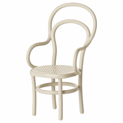 maileg vintage chair, mouse off white 8,5cm