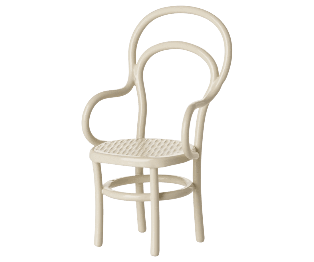 maileg vintage chair, mouse off white 8,5cm