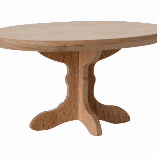 maileg oval dining table, mouse nature 10cm