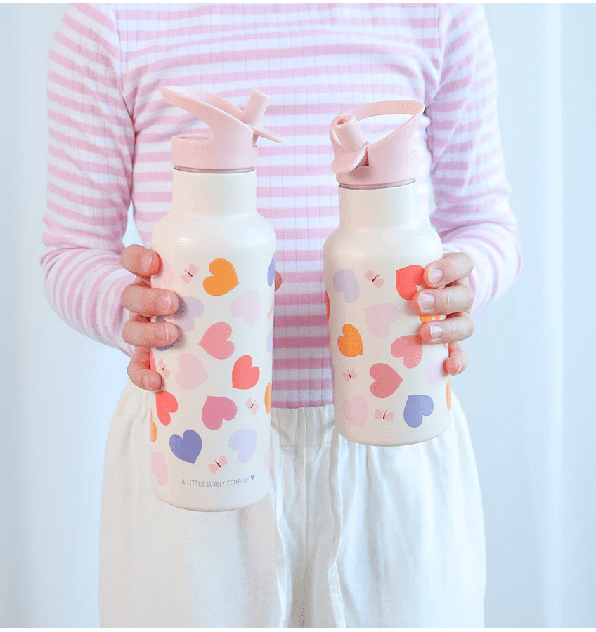 rvs drinkfles hartjes 350ml