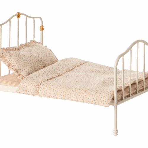 maileg vintage bed mouse, off white