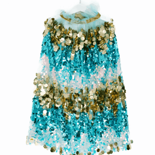 pellianni glitter cape aqua