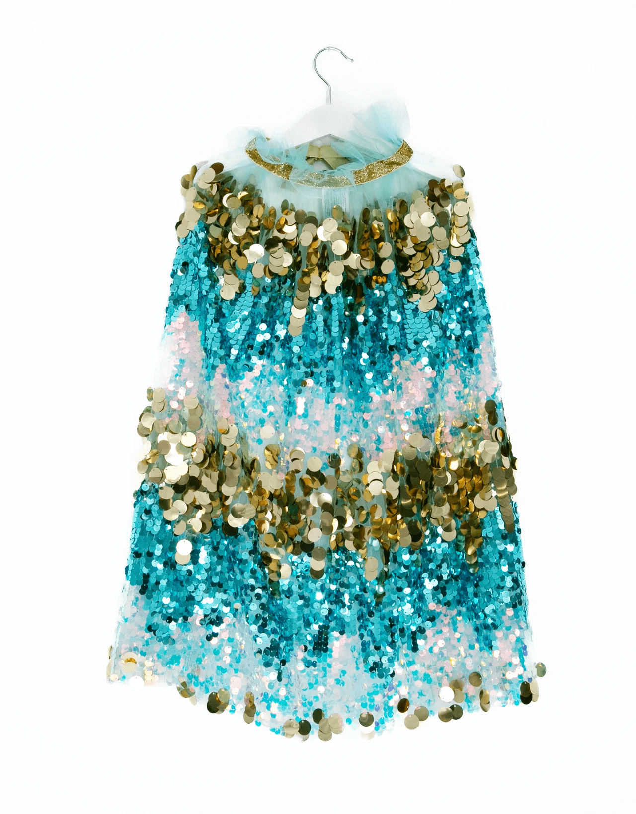 pellianni glitter cape aqua