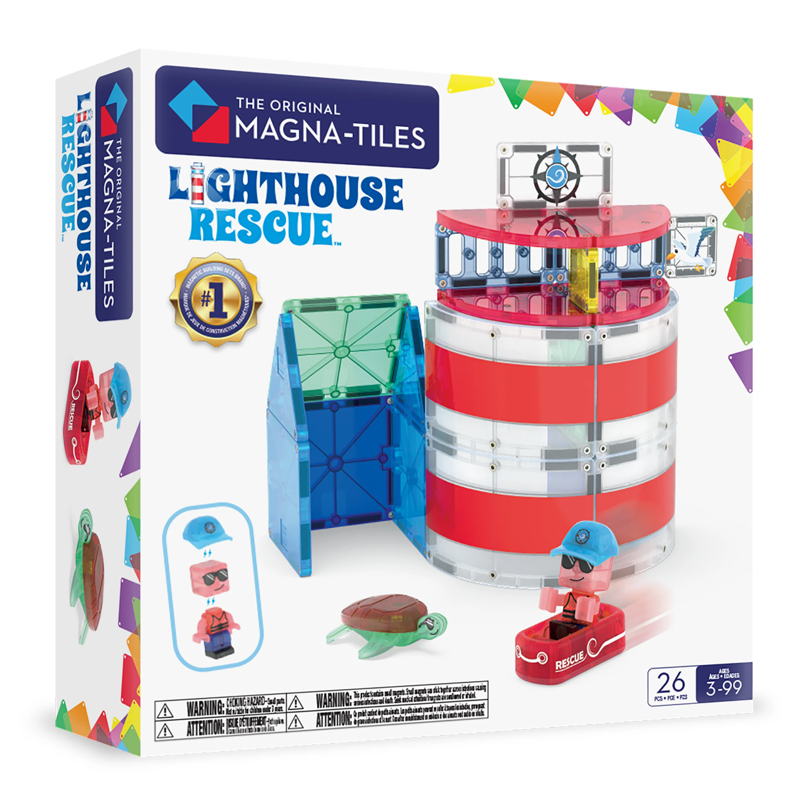 magna tiles lighthouse rescue set 26 piece