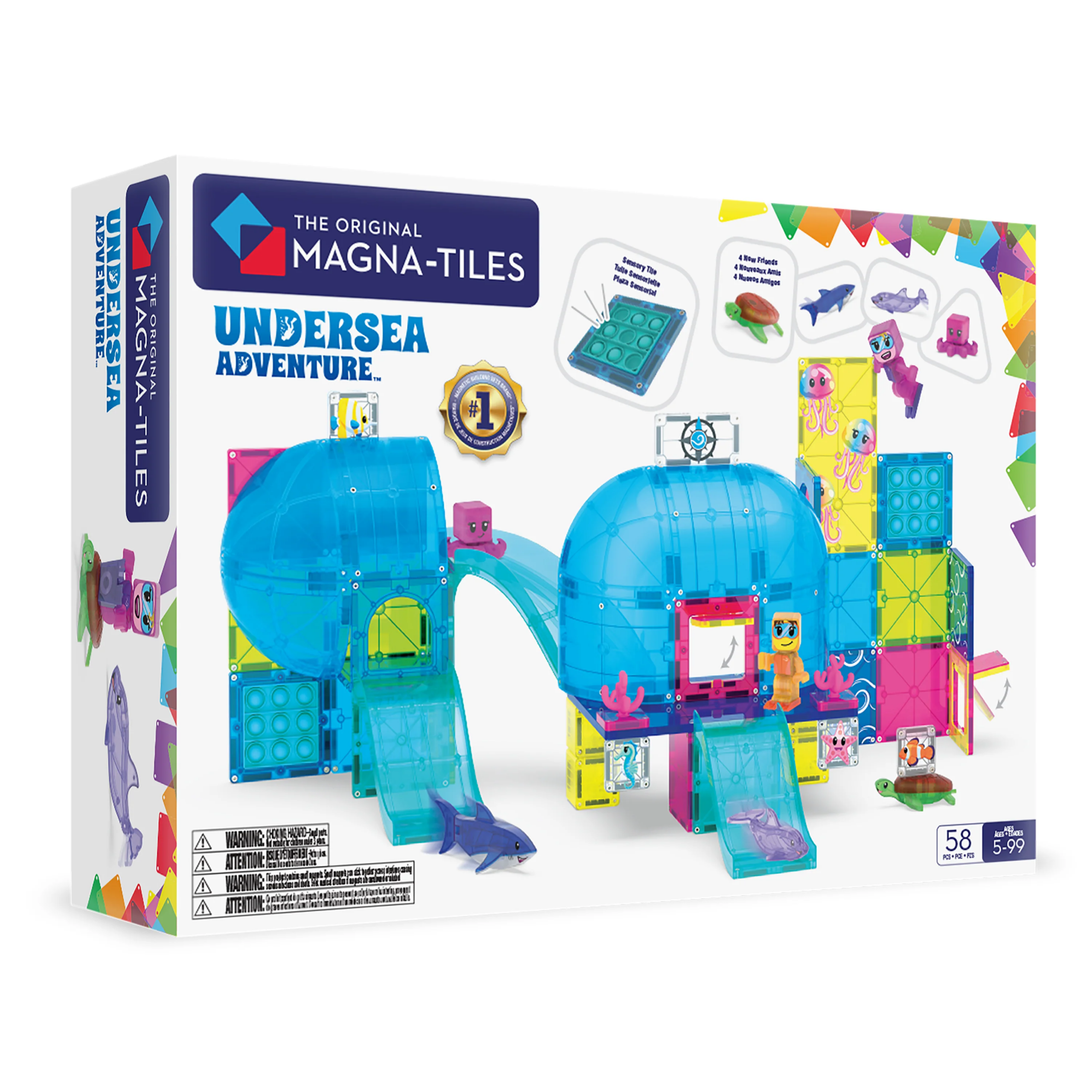 magna tiles undersea adventure set 58 piece