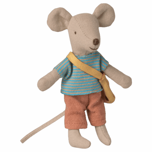 maileg little brother mouse with bag