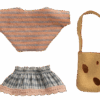 maileg clothes and bag, little sister mouse