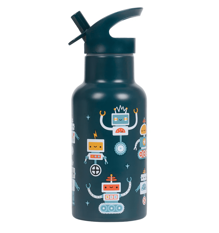 rvs drinkfles robots 350ml