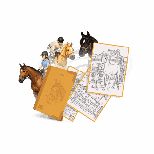 kidywolf navulling kidydraw pad8 paarden 8+