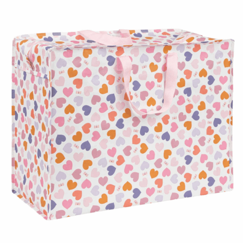 xl opbergtas, jumbo bag hartjes