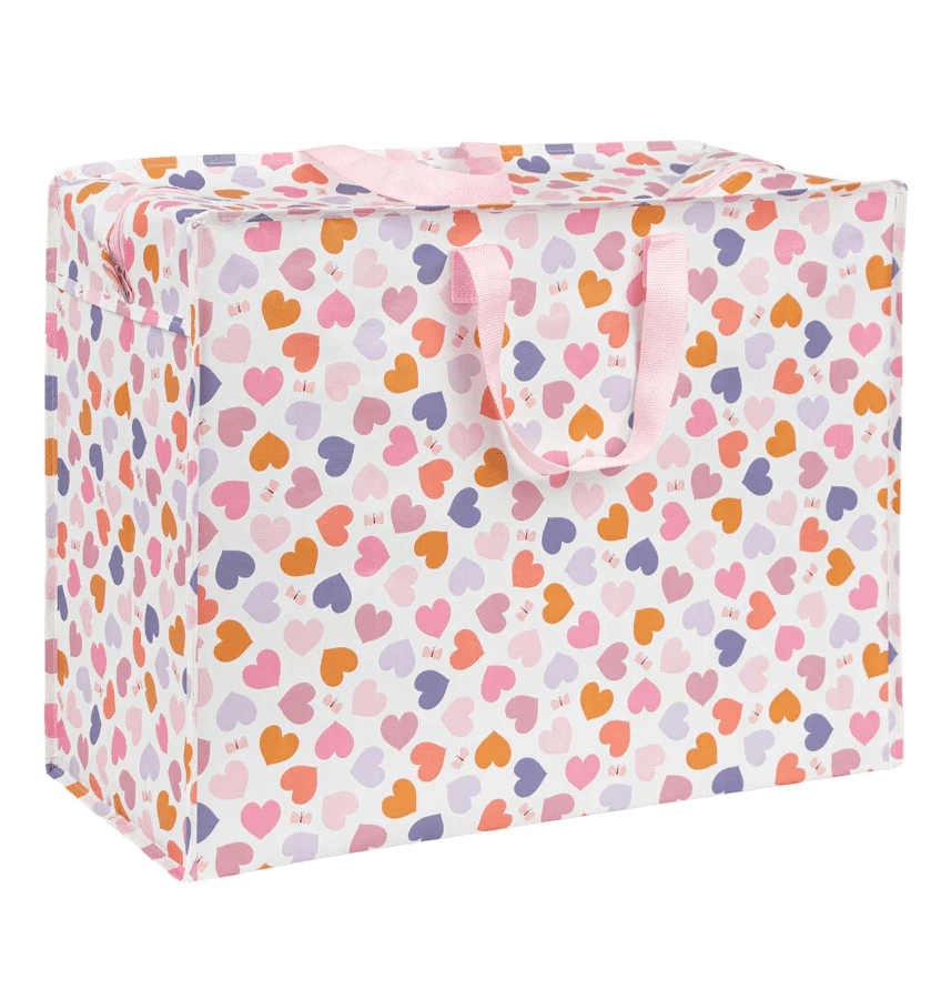xl opbergtas, jumbo bag hartjes