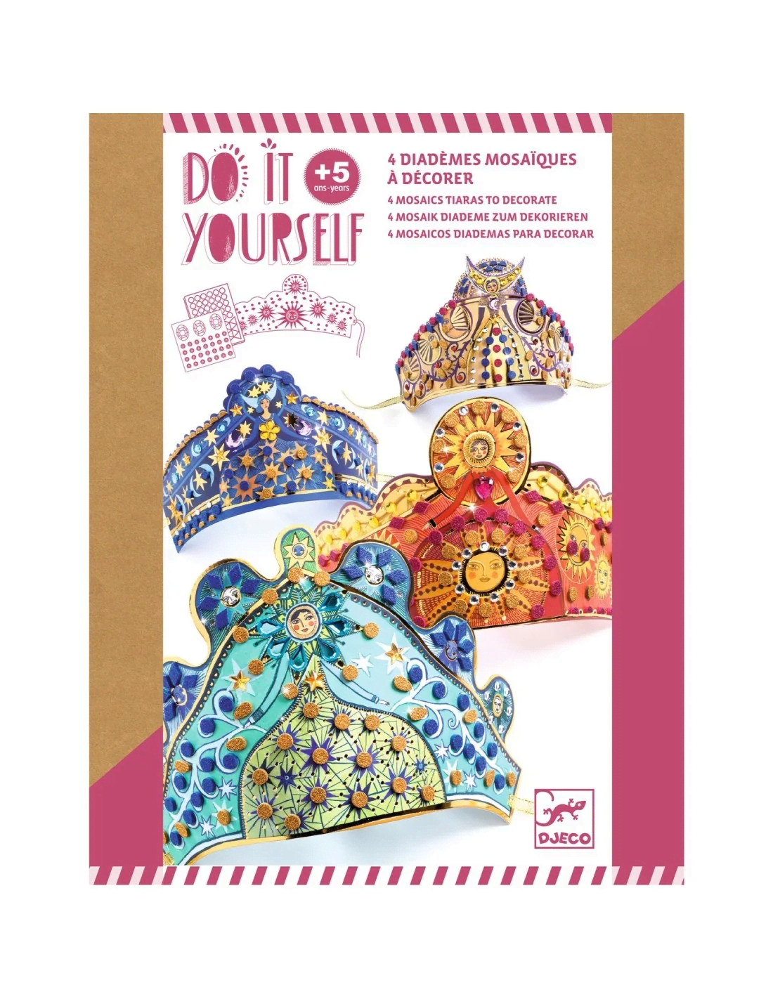 djeco diy kroontjes versieren tovenares diadeem