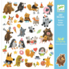 papieren stickers fluffy friends